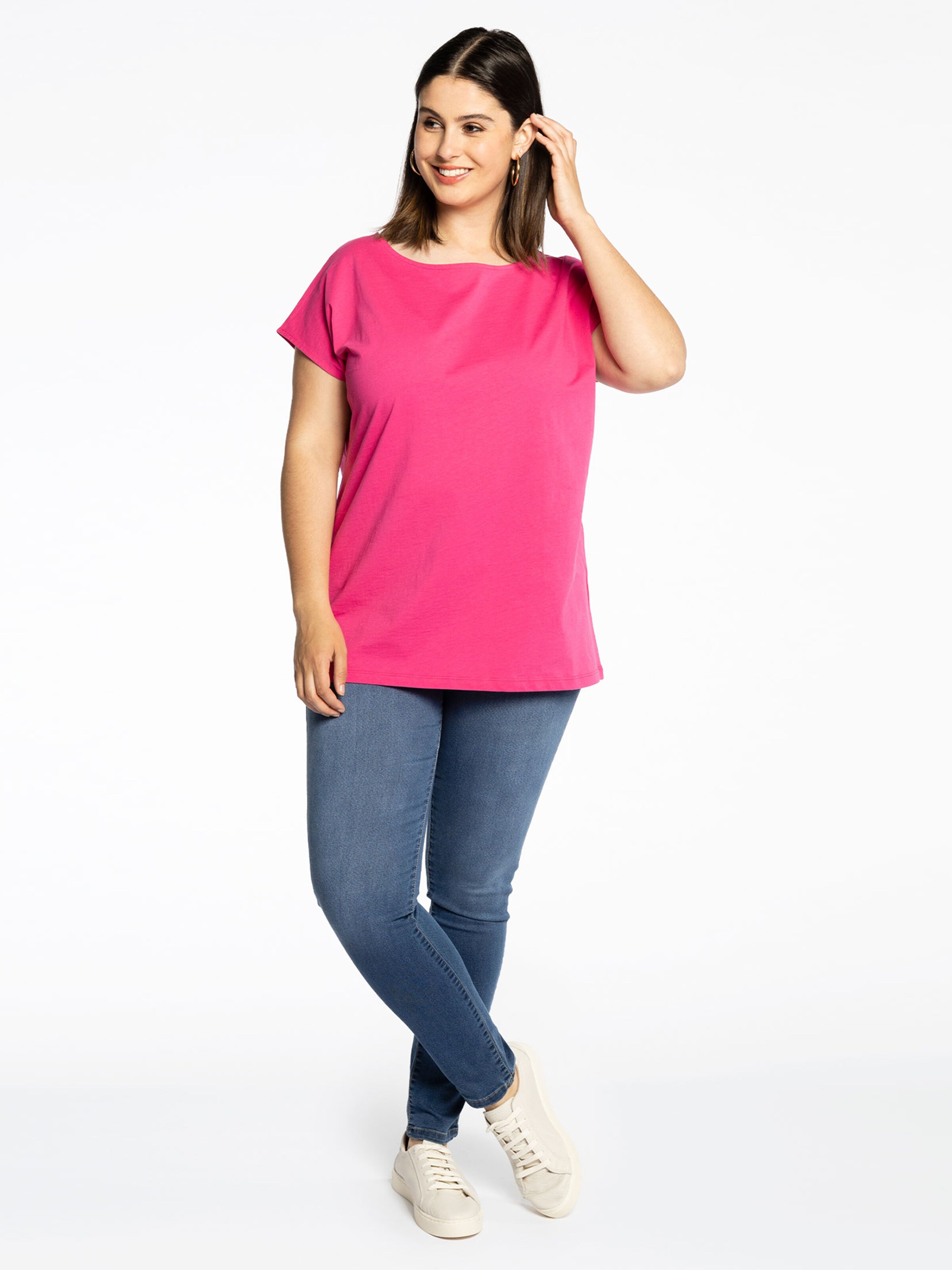 YOEK Shirt ' COTTON ' in Pink