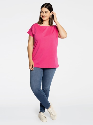 Yoek T-shirt ' COTTON ' in Pink