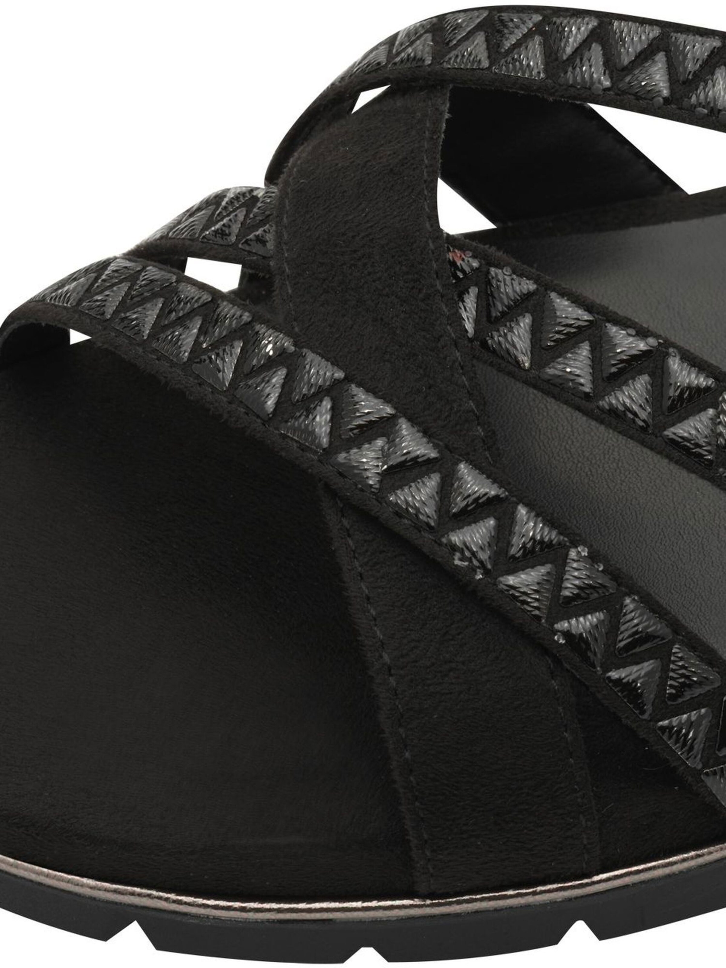 Sandales à lanières Tamaris en noir