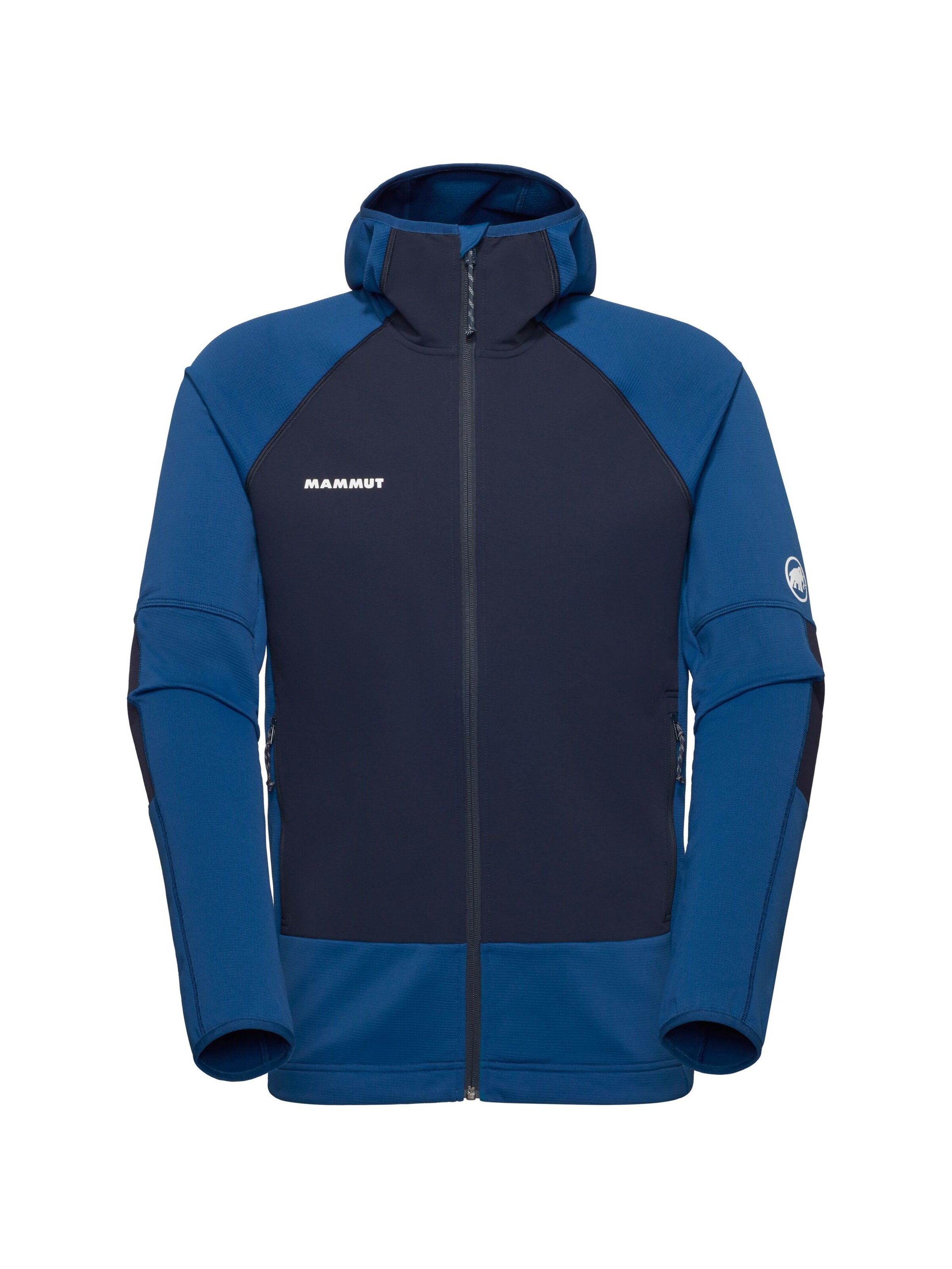 MAMMUT Athletic Fleece Jacket 'Massone' in Blue: front