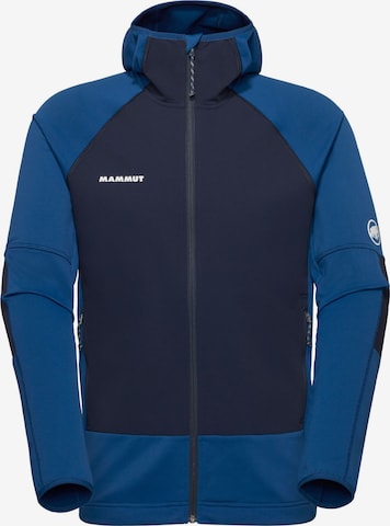 MAMMUT Funktionsfleecejacke 'Massone' in Blau: Vorderseite