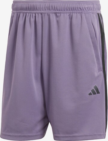 ADIDAS PERFORMANCE Sportbroek 'Train Essentials Piqué 3-Streifen' in Lila: voorkant