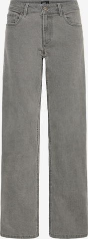 Oxmo Regular Straight-Jeans ' OXHELLE STRAIGHT JEANS ' in Grau: Vorderseite