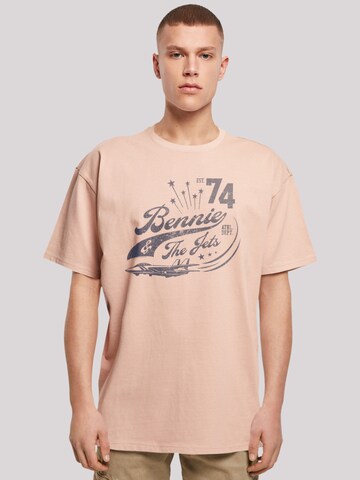 T-Shirt 'Elton John Bennie And The Jets' F4NT4STIC en orange : devant