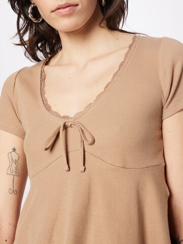 T-shirt HOLLISTER en marron