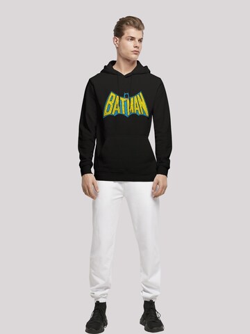 F4NT4STIC Sweatshirt 'DC Comics Batman Crackle' in Zwart