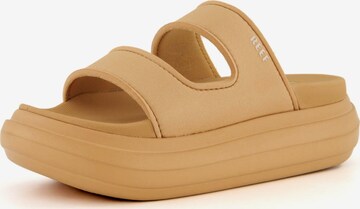 REEF Beach & Pool Shoes 'Cushion Bondi 2 Bar' in Beige: front