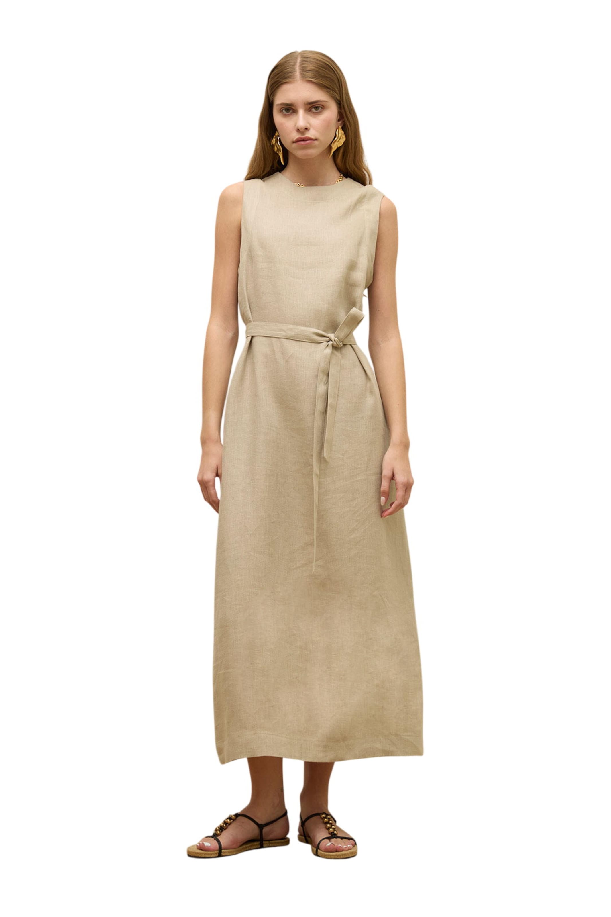 MANUKA Kleid in Beige: Vorderseite