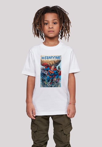 F4NT4STIC T-Shirt 'DC Fandome Superman Hero Collage' in Weiß: predná strana