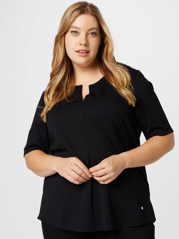 SAMOON Shirt 'Las Vegas' in Black: front