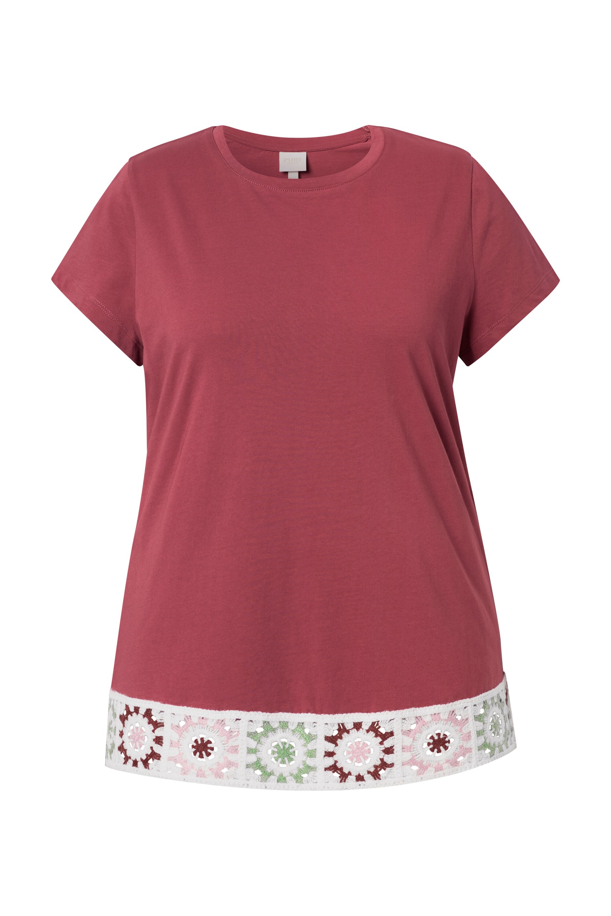Ulla Popken Shirt in Rood: voorkant