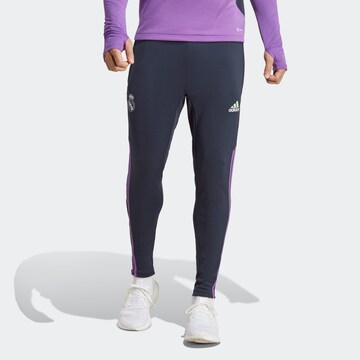 ADIDAS SPORTSWEAR Slimfit Sportnadrágok 'Real Madrid Condivo 22' - kék: elől