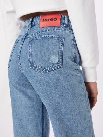 HUGO Wide Leg Jeans in Blau