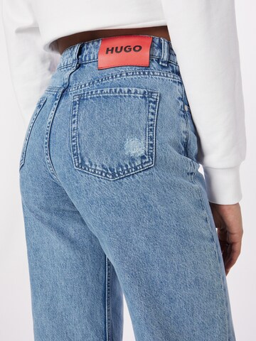 HUGO Red Wide leg Jeans in Blue
