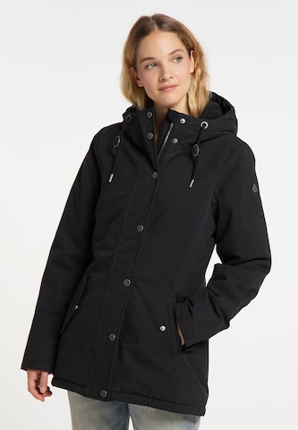 DreiMaster Vintage Winter Jacket in Black: front