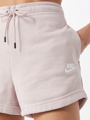 Nike Sportswear Štandardný strih Nohavice - fialová
