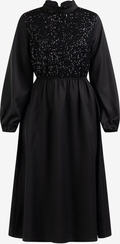 Robe Usha en noir : devant