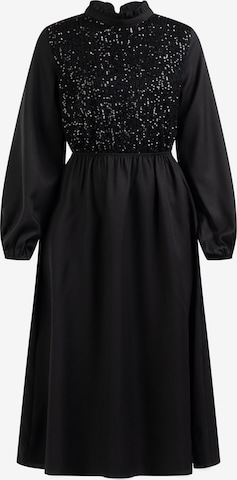 Robe Usha en noir : devant