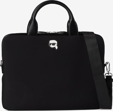 Karl LagerfeldTorba za laptop 'IKON' - crna boja: prednji dio