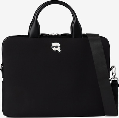 Karl Lagerfeld Torba za laptop 'IKON' u crna / bijela, Pregled proizvoda