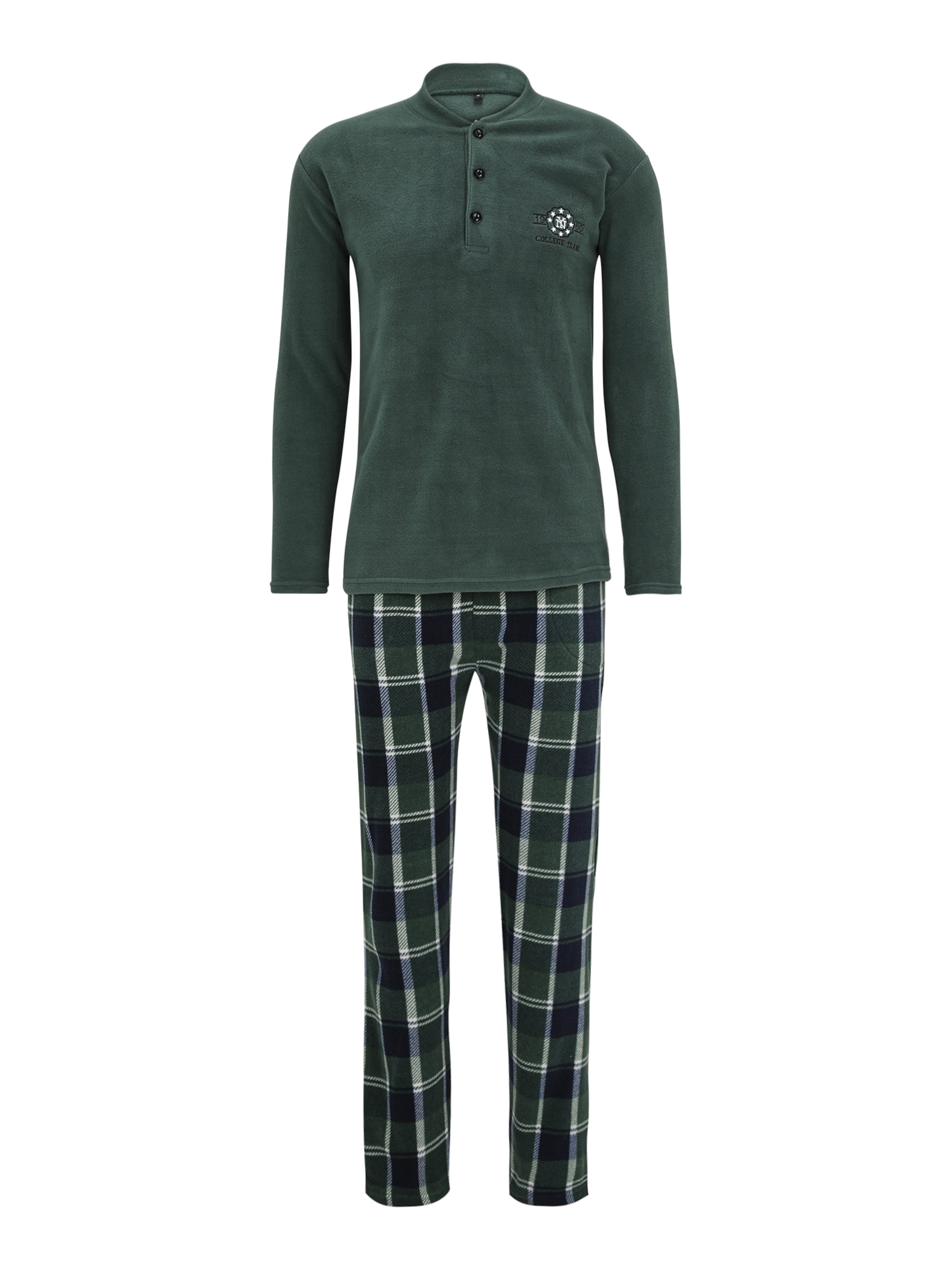 Pijama lungă de la Trendyol pe verde: față