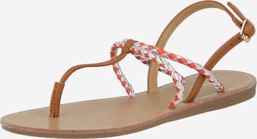 ONLY T-Bar Sandals 'MAYA' in Beige: front