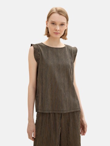 TOM TAILOR DENIM Blouse in Beige: front