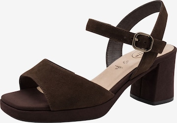 Sandales Tamaris en marron : devant