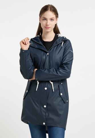 DreiMaster Maritim Raincoat in Blue: front