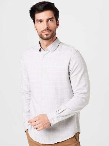 TOM TAILOR - Ajuste regular Camisa en gris: frente