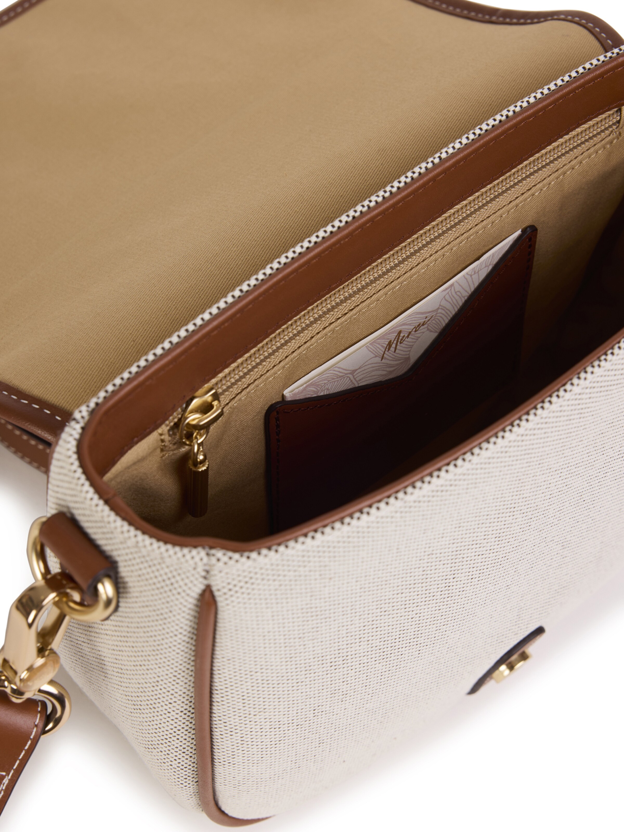 Nat&Nin Чанта с презрамки в кафяво