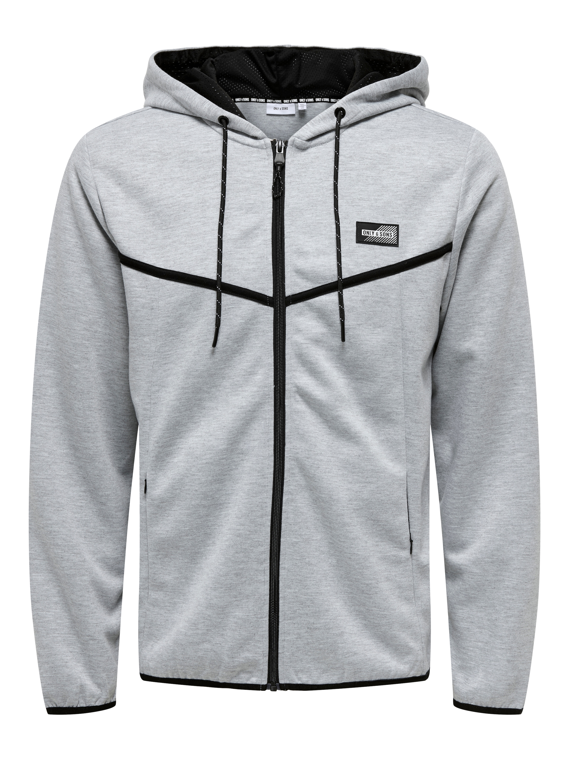 Only & Sons Sweatjacke 'ONSLiam' in Grau: Vorderseite