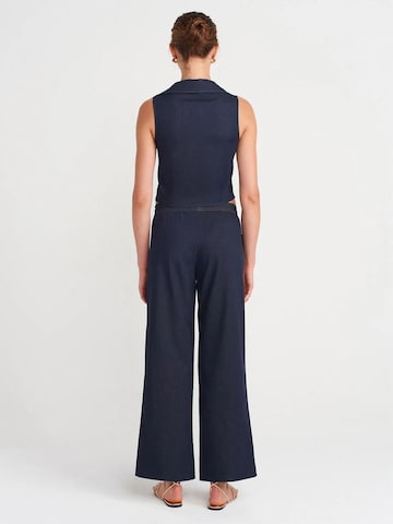 Dilvin Wide leg Trousers in Blue