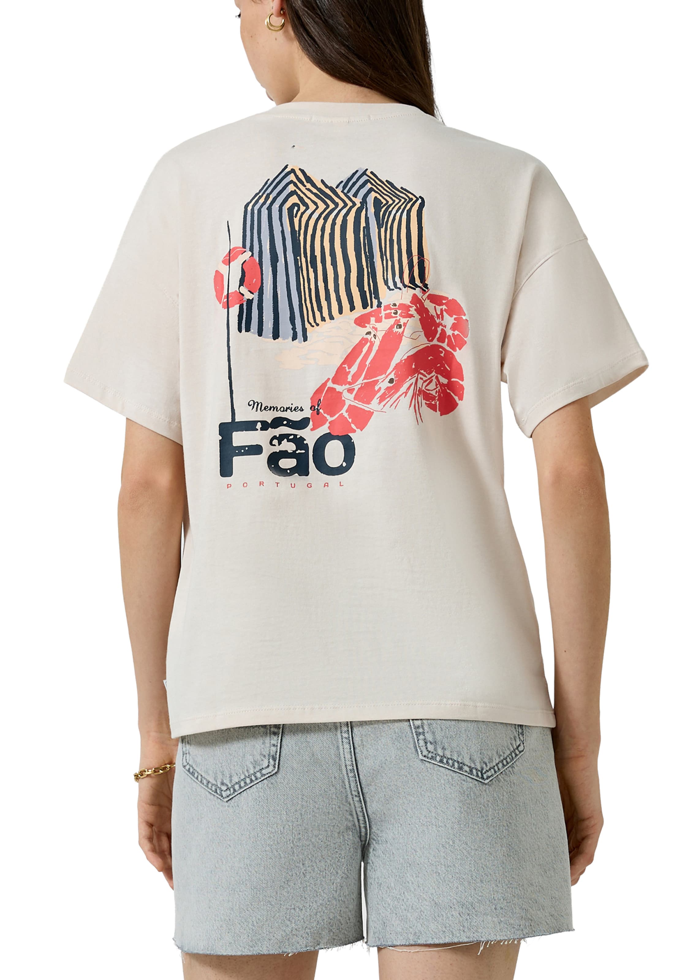 T-shirt QS en beige