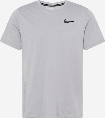 T-Shirt fonctionnel 'Burnout' NIKE en gris : devant