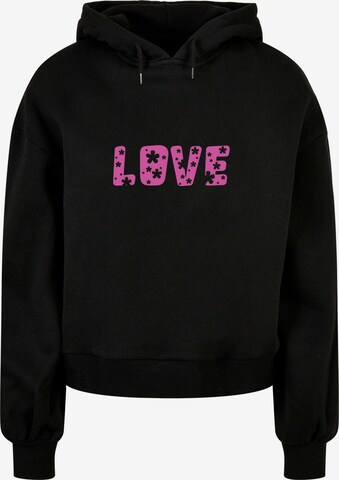 Merchcode Sweatshirt 'Valentines Day' in Schwarz: predná strana