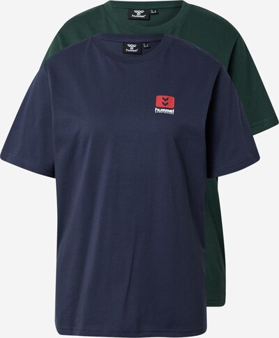 Hummel Toiminnallinen paita 'Graham' värissä laivastonsininen / tummanvihreä / punainen / valkoinen, Tuotenäkymä