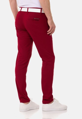 CIPO & BAXX Slim fit Trousers in Red