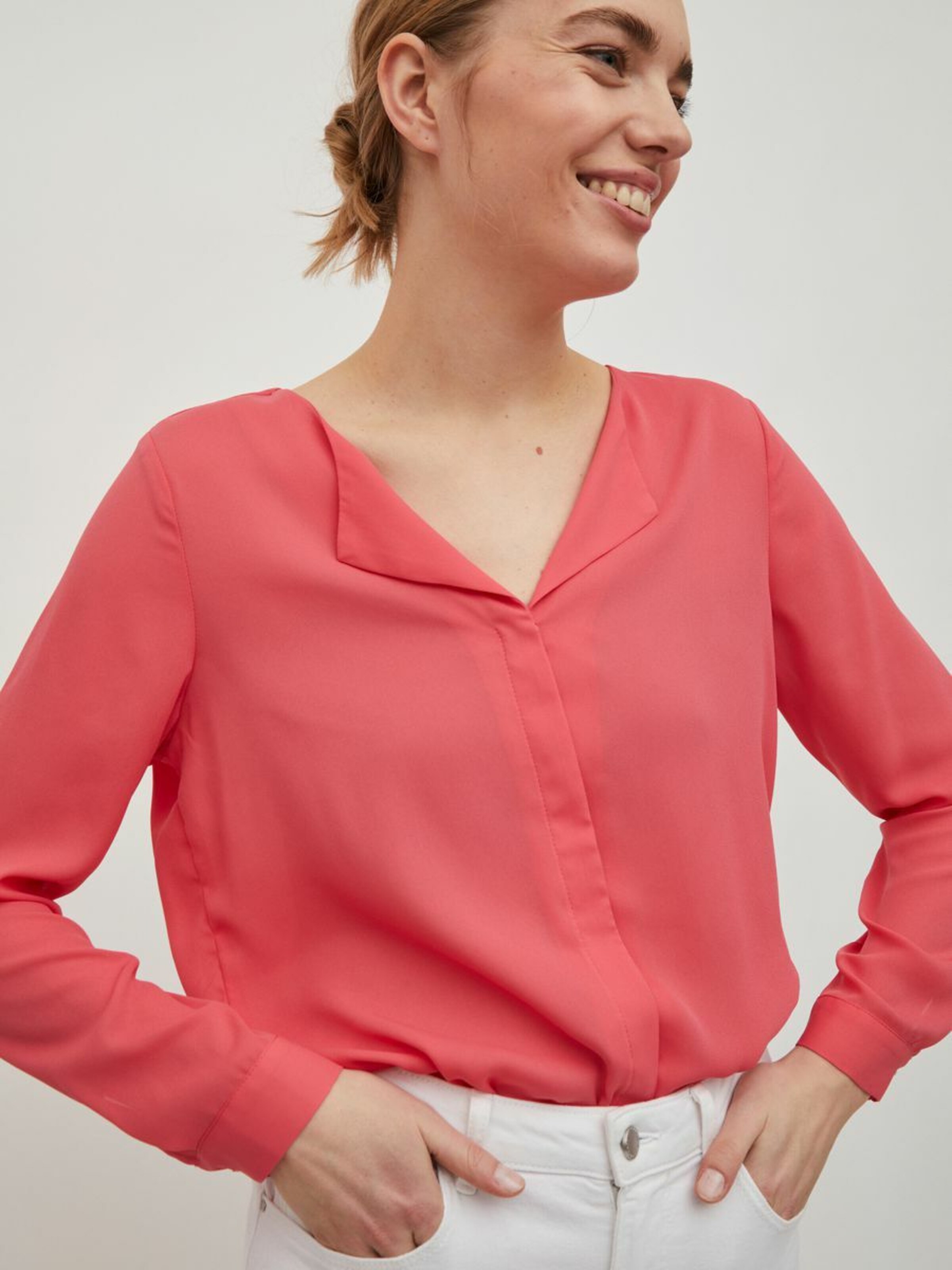 Frauen Große Größen VILA Bluse in Pink - LL66788 Frauen Große Größen VILA Bluse in Pink - LL66788