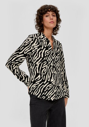 s.Oliver Blouse in Black: front