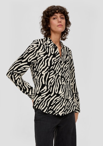 s.Oliver Blouse in Black: front