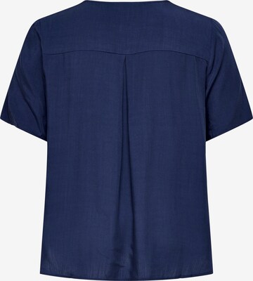 ONLY Carmakoma Blouse 'Ellie' in Blauw