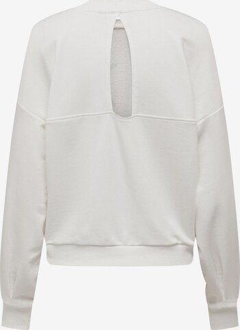 Sweat-shirt 'BONNIE' ONLY en blanc