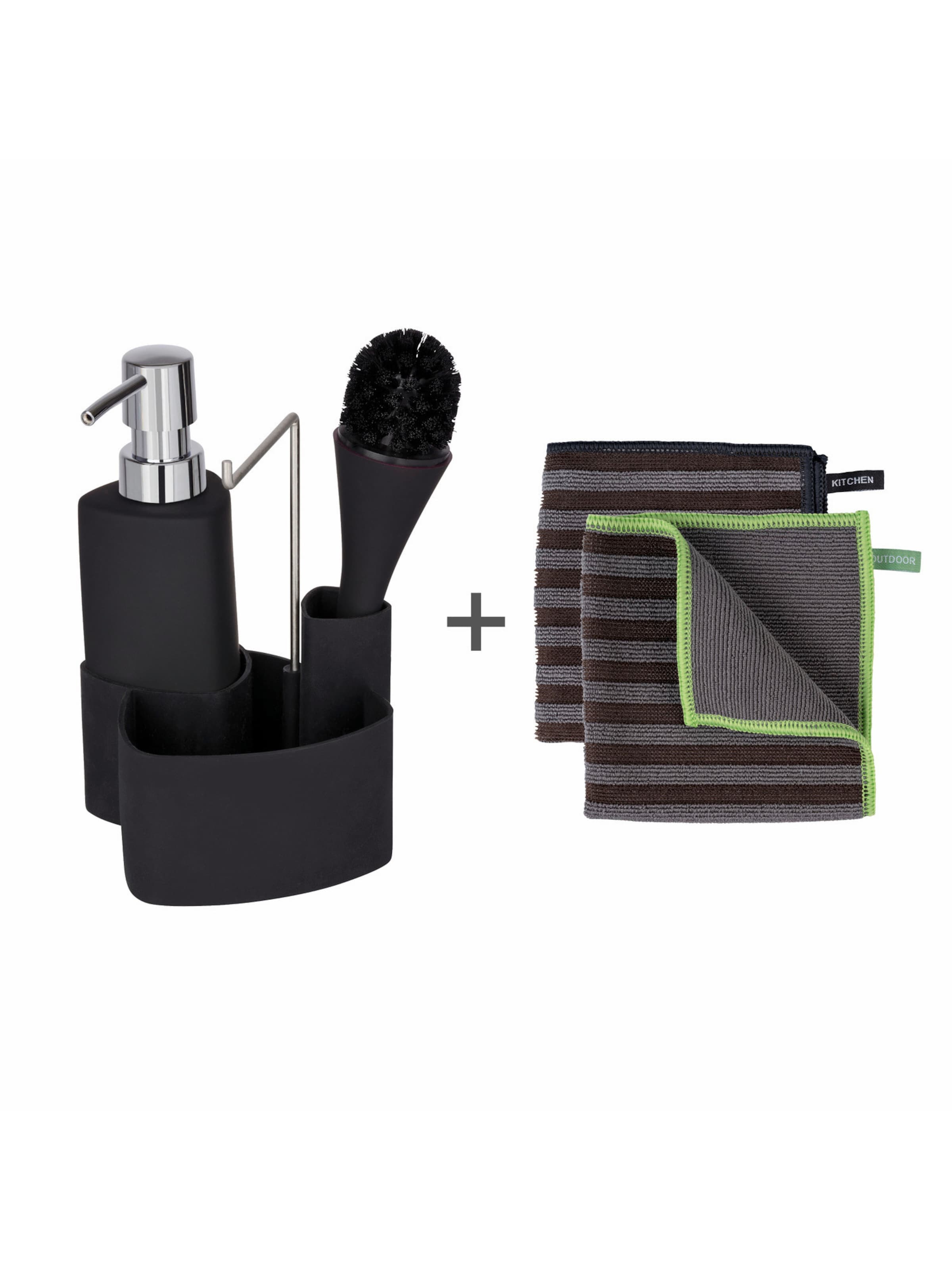 Wenko Tableware Set 'Empire' in Black: front