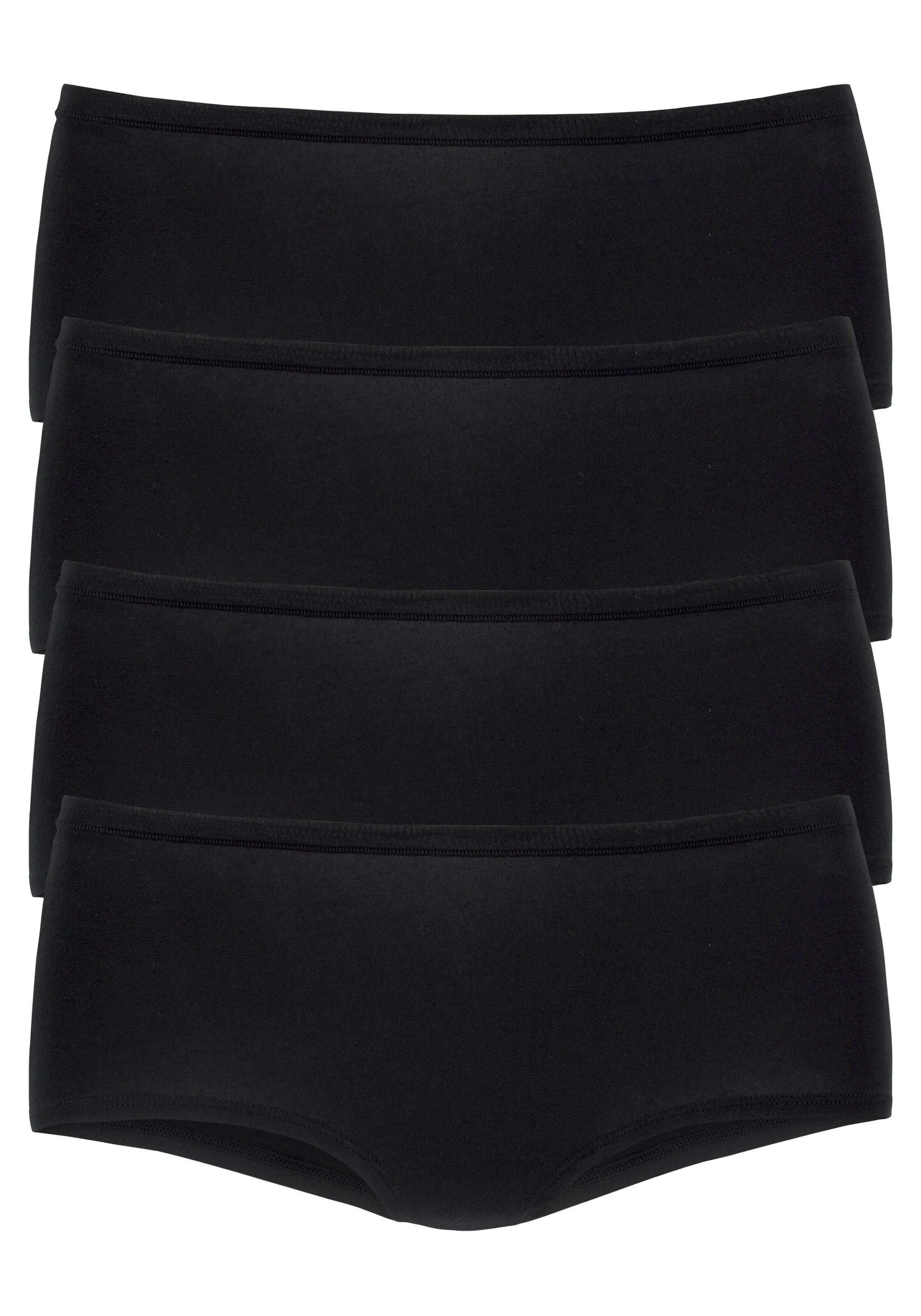 LASCANA Naiste bokserid, värv must: eest vaates