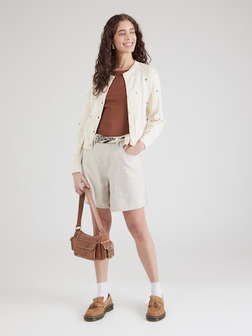 Loosefit Pantaloni 'HIGH BAGGY SHORT WHERES MY PHO IN LINEN DENIM' di LEVI'S ® in grigio