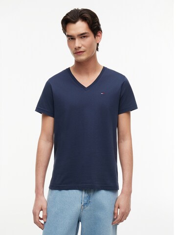 T-Shirt Tommy Jeans en bleu : devant