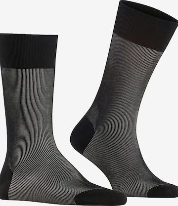 FALKE Socken 'Fine Shadow' in Schwarz: Vorderseite