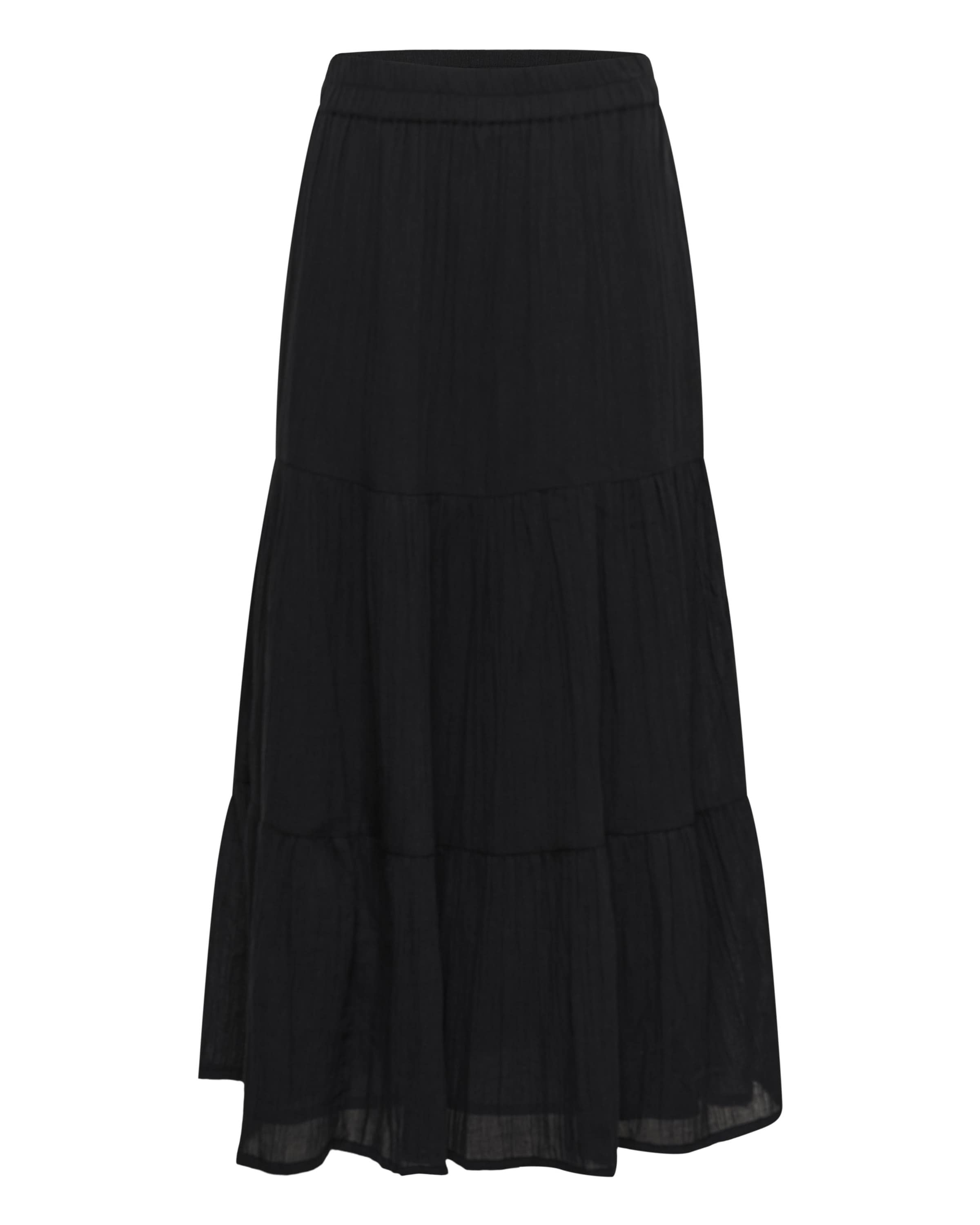 SAINT TROPEZ Rock 'Raafa' in Schwarz: Vorderseite