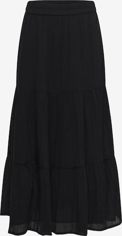 SAINT TROPEZ - Saia 'Raafa' em preto: frente